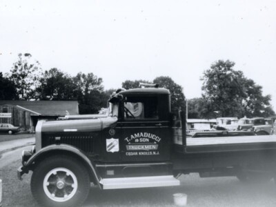 White Trucks NEW METAL SIGN: Amaducci Truck Men - Cedar Knolls, New Jersey