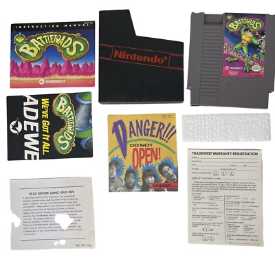 Battletoads NES Authentic Good Condition Poster  Reg Inserts CIB Complete Tested