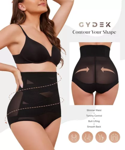 Women High Waist Shaping Panties Cross Compression Abs Briefs Tummy Body Shaper - Picture 6 of 40