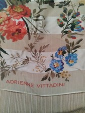 ADRIENNE VITTADINI FLORAL PRINT SILK SCARF