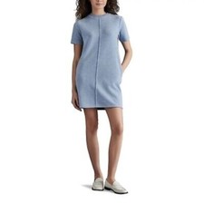 New with tags Steve Madden Women's Short Sleeve Sweater Dress blue size L