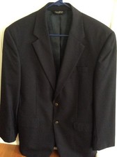Jos A Bank Sport Coat - Navy - Mens 38