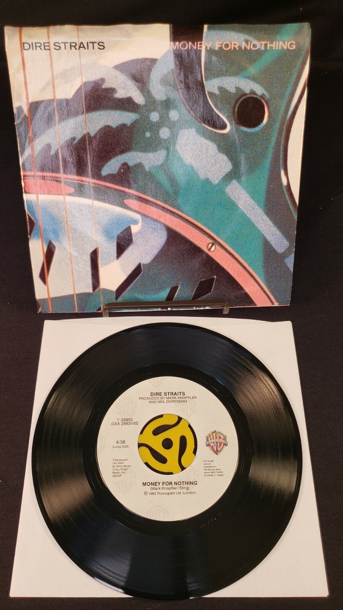 DIRE STRAITS Money For Nothing 1985 WB 7-28950 | eBay