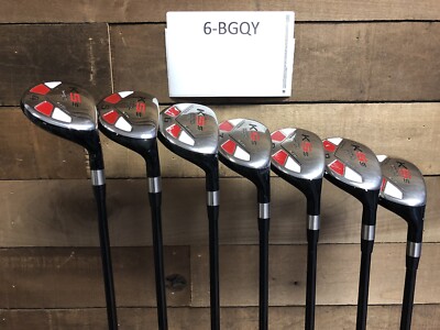 USED Mens Majek Golf HybridSet 4-PW Senior A Flex Rescue Utility Clubs 6-BGQY