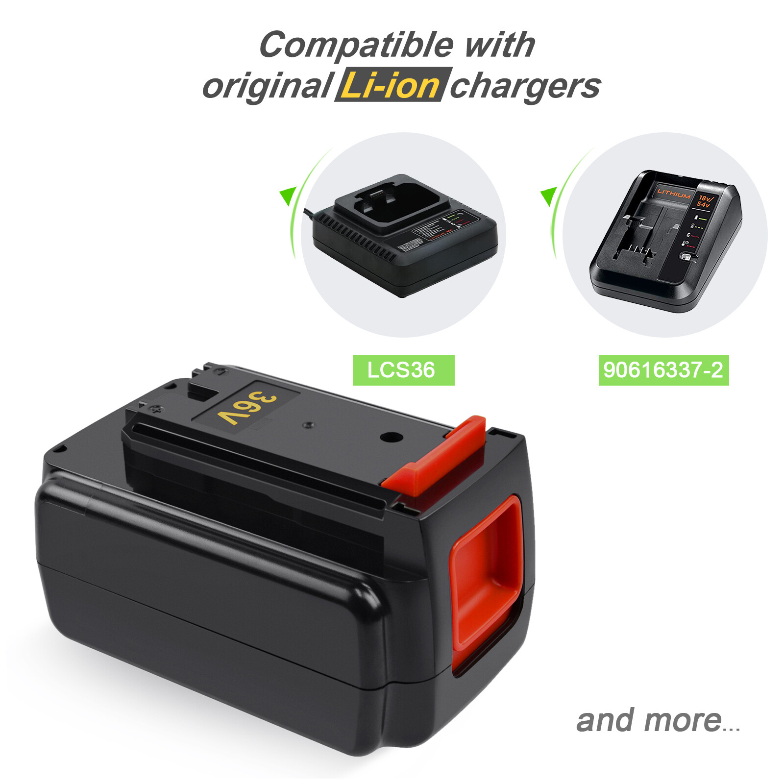 36V 4000mAh Li-Ion Akku Für Black & Decker BL2036, LBX2040, LBXR36 - Ersatzakku Von Tecmana