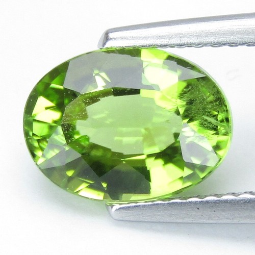 2.64Cts Glorious Natural Green Peridot Collection Oval Shape Loose Gemstone - Picture 5 of 5