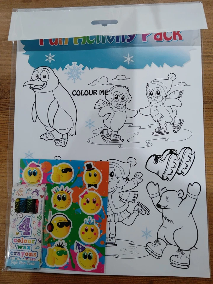 12 x FUN ACTIVITY PACKS - INC. STICKERS, 4 x CRAYONS, COLOURING CARD & 3 GAMES — 第 4/4 张图片