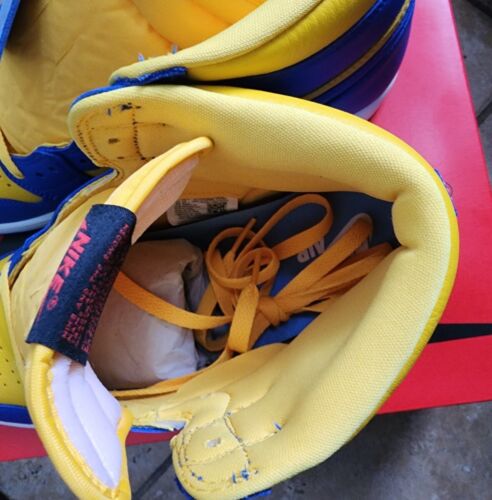 Jordan 1 Retro Alto OG “Reverse Laney” W 12 / M 10.5, DEADSTOCK - Imagen 4 de 9