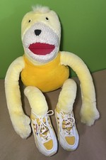 Large Flat Eric Soft Plush Toy. Rare Adidas Trainers Sneakers Version. 1990s 26"