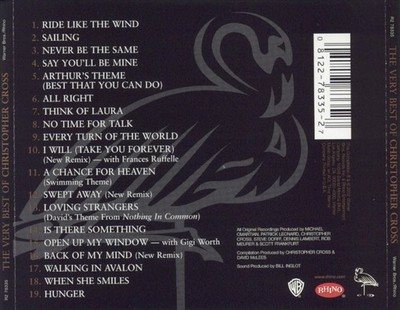 CHRISTOPHER CROSS - THE VERY BEST OF CHRISTOPHER CROSS NEW CD