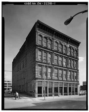 1. FRONT ELEVATION, VIEW SOUTH - Brand Building, 120-124 Saint Clair Street,