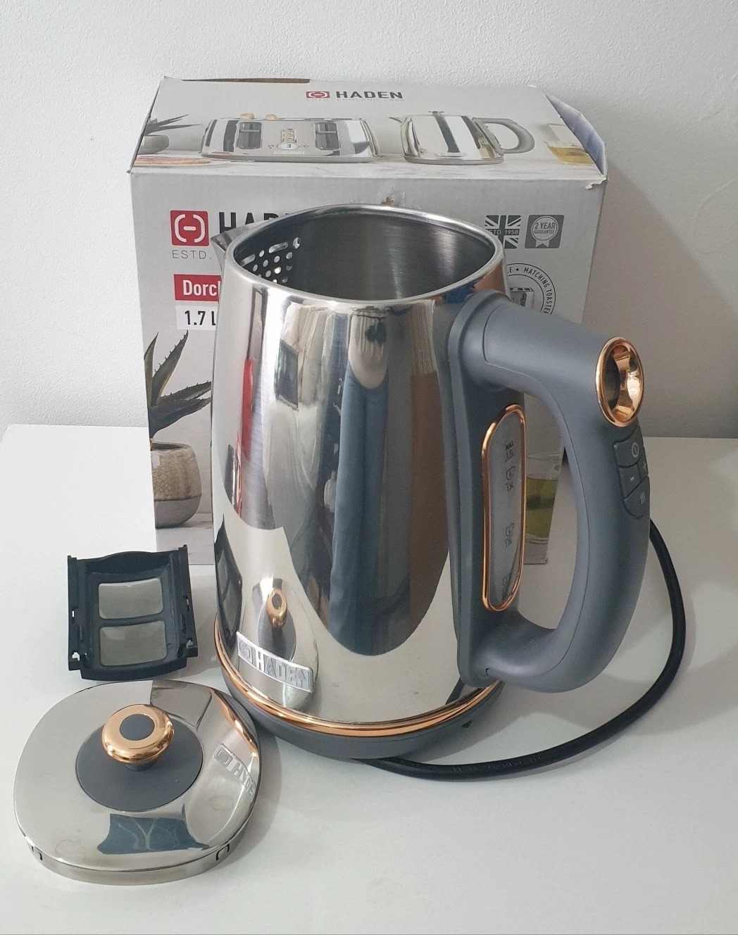 Haden Dorchester Digital Electric 1.7L Kettle Fast Boil Variable Temperature