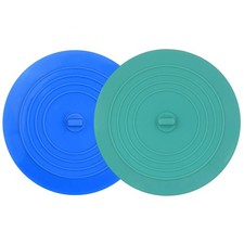 Tub Stopper 2 Pack, 6 inches Large Silicone Drain Plug Hair Stopper Flat Suct...