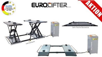 Original Eurolifter Mobile Kurzhub Scheren Hebebühne in 1.0m bis 1,20m Hubhöhe