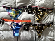 Lot of 4 NWT Ethika satin panties size M of varying styles