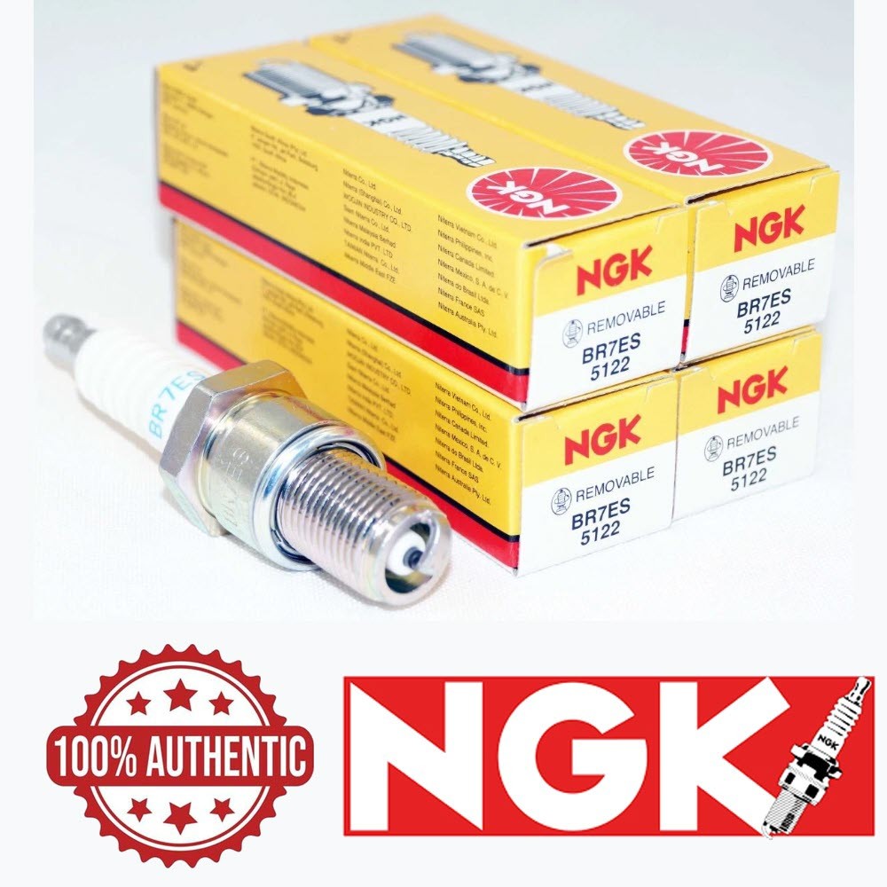 4 Pieces NGK Standard Resistor OEM Performance Power Spark Plugs BR7ES # 5122