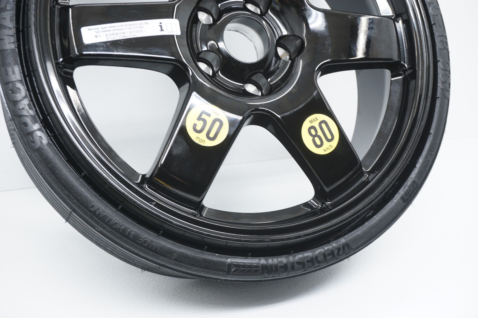 2014-2020 MASERATI GHIBLIP OEM SPARE WHEEL RIM R18 TIRE VREDSTEIN 175/55 95