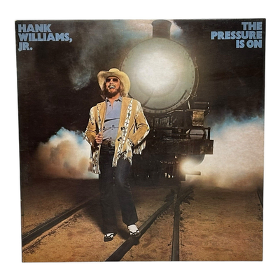 #ad HANK WILLIAMS JR THE PRESSURE IS ON VINYL LP 1981 ASYLUM RECORDS SE 535 $24.77