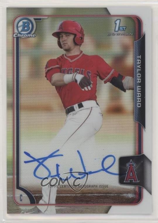 2015 Bowman Draft Chrome Draft Pick Auto Refractor Taylor Ward #BCA-TW Auto 9p5