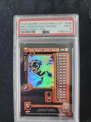 PSA 9 - Limited Baby Vegeta Golden Oozaru 246 Ultra Rare Dragon Ball Z Card