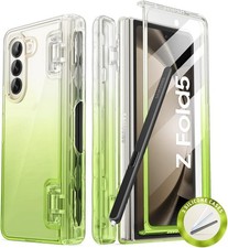 For Samsung Galaxy Z Fold5, i-Blason Pen Holder Case Stylish Screen Cover, Green