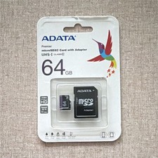 ADATA Premier microSDXC UHS-I 64GB Card w/ Adapter, Class 10, High Speed