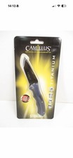 Camillus Titanium Manual Liner lock all black pocket knives