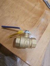 1" NPT Brass Ball Valve Full Port, Shut-Off Valves, UL CSA FM, 600psi WOG