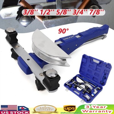 Ratcheting Pipe Tube Bender HVAC Refrigeration Tool 3/8'' 1/2'' 5/8'' 3/4'' 7/8'