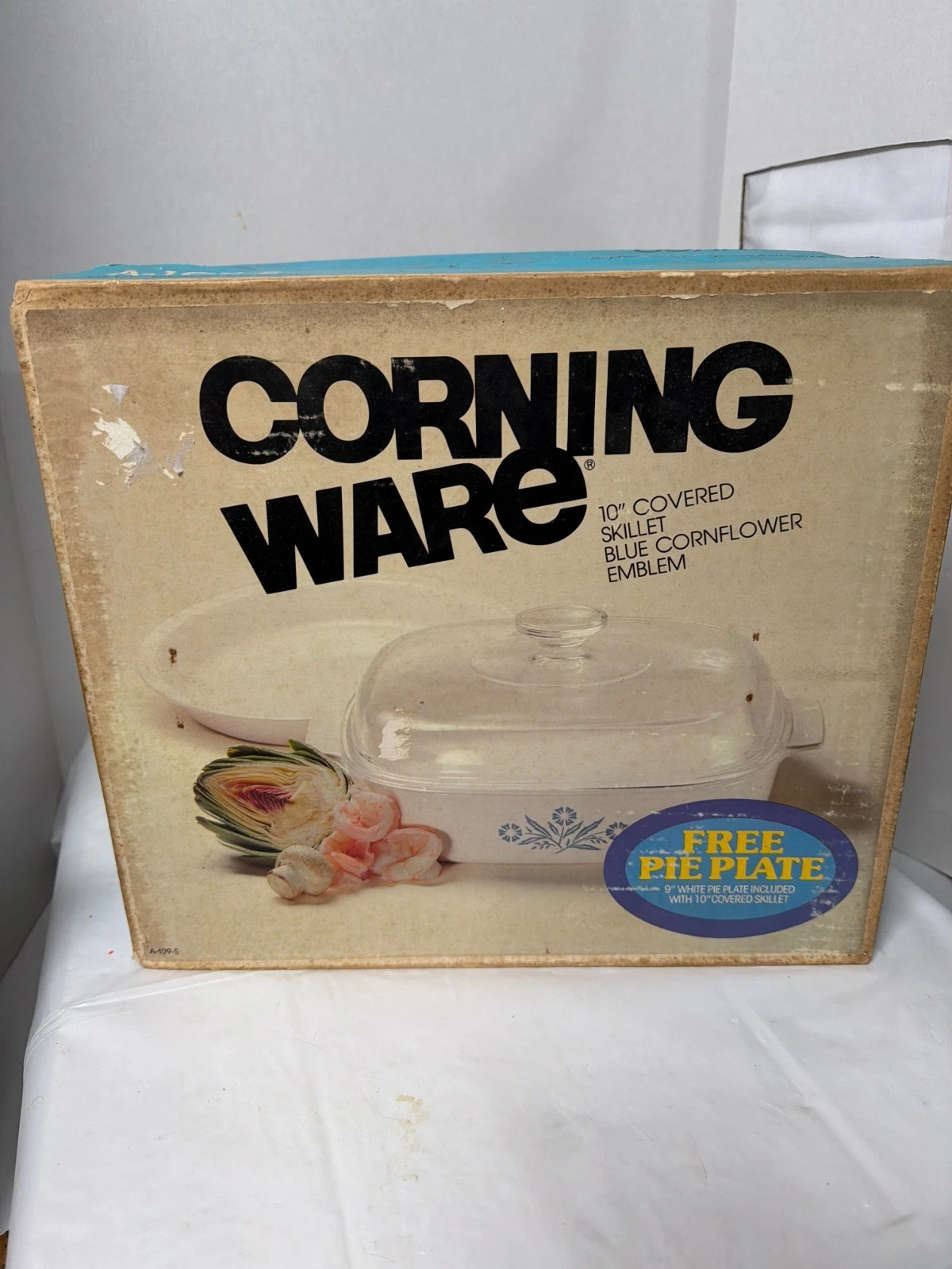 Corning Ware A-109-S Blue Cornflower 10" Skillet + Pie Plate – FACTORY SEALED