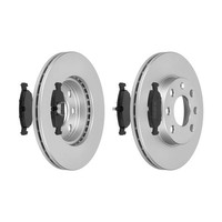 f.becker Bremsscheiben Ø236MM + BremsbelÄGe Vorne FÜR Opel Corsa A Vectra Astra