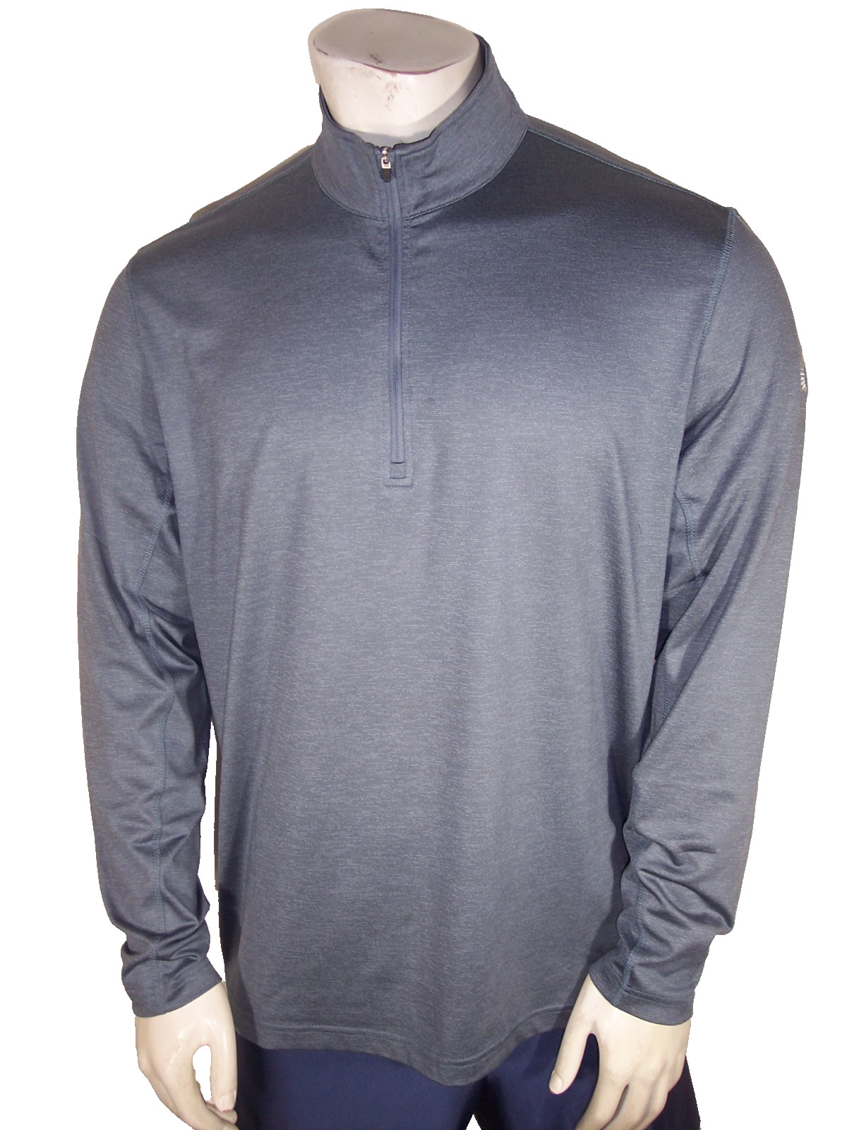 Dunning Large Heathered Gray Performance Pullover… - image 2