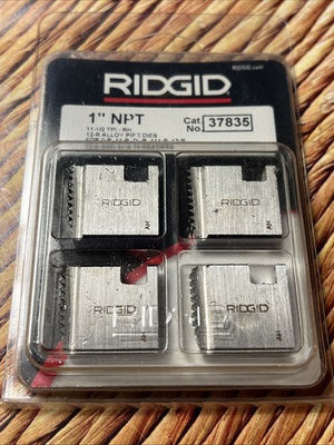 #ad RIDGID 37835 1quot; 11 1 2 Alloy RH NPT Pipe Dies $49.99