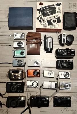Digitalkameras Analogkameras Konvolut Sammlung Nikon / Sony / Canon / Rollei
