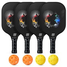 Niupipo Carbon Fiber Pickleball Paddle Set of 4 USAPA Approved Tournament - MX06