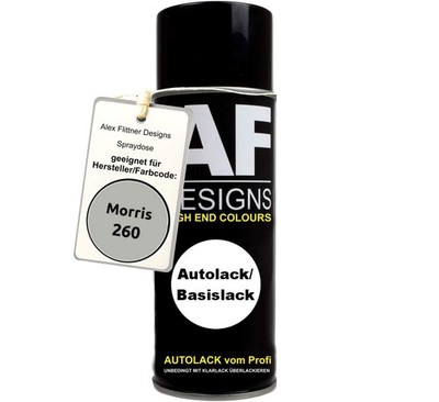 Für Morris 260 Silver Grey Metallic Spraydose Basislack Sprühdose 400ml