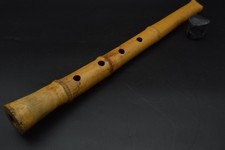 Japanese antique Vintage Shakuhachi Flute Instrument length 48.0cm Bamboo Japan