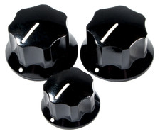 Fender Pure 60s Jazz Bass Knobs 3 Pack - Black