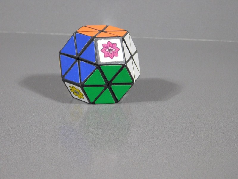 Polyhedral 14 Sided Twisty Puzzle Rubik's Cube-Like Unusual Puzzle! 2 inch Tall