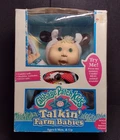 Vtg '93 Cabbage Patch Kids TALKIN FARM BABIES Cow Doll w/Green Eyes NOS BD 10/31