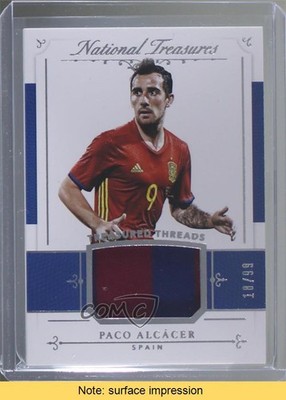 2018 Panini National Treasures Treasured Threads 18/99 Paco Alcacer READ h1s