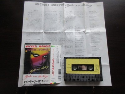 Michael Monroe Nights Are So Long Japan Cassette Tape 28HC-2042 Hanoi Rocks