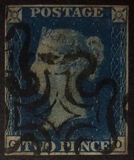 QV GB SG4/SG5 2d (deep?) blue. 4 margins & nice MX. GD. No faults. CV £975