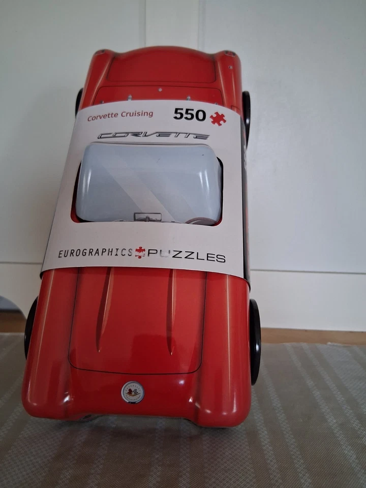 Rompecabezas Corvette Eurographics con estaño y póster - 550 piezas - 13 x 19 - coche de metal - coleccionista Foto 3 de 4