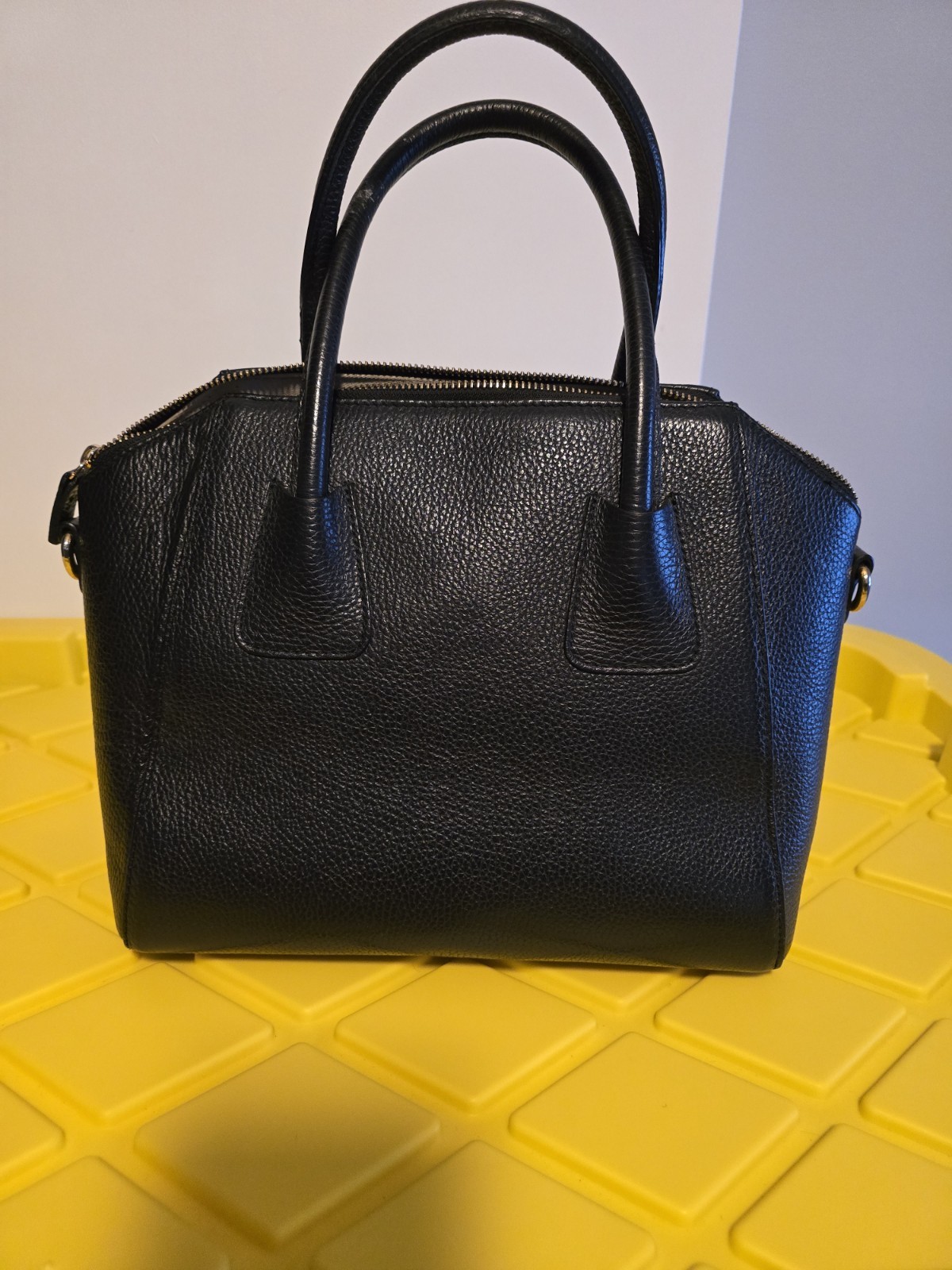 Mario Valentino Black Leather Satchel