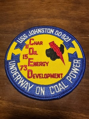 Vintage US Navy USS Johnston DDR-821 Ship Patch 2