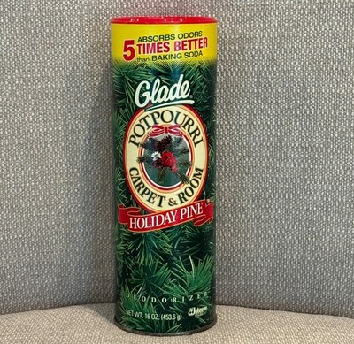 Vtg Glade Potpourri Carpet & Room Deodorizer 1994 Holiday Pine 16 oz Christmas