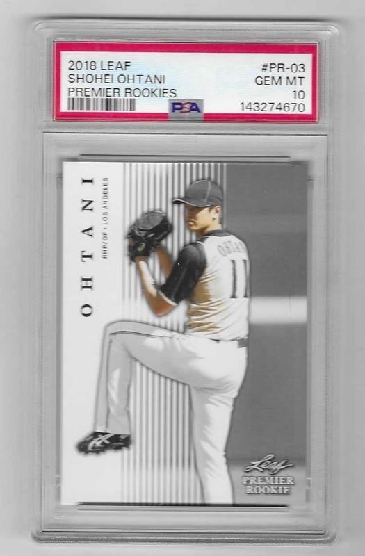 2018 LEAF PREMIER ROOKIES SHOHEI OHTANI PR-3 PSA 10 GEM MINT