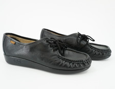SAS Siesta Black Black Women's Shoes Size 8.5M Made in USA