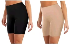 Maidenform Flexees Smoothing Shapewear Cool Comfort Small 2XL Beige Black FP0060